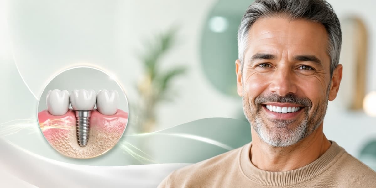 Woman with a confident, natural smile after dental care