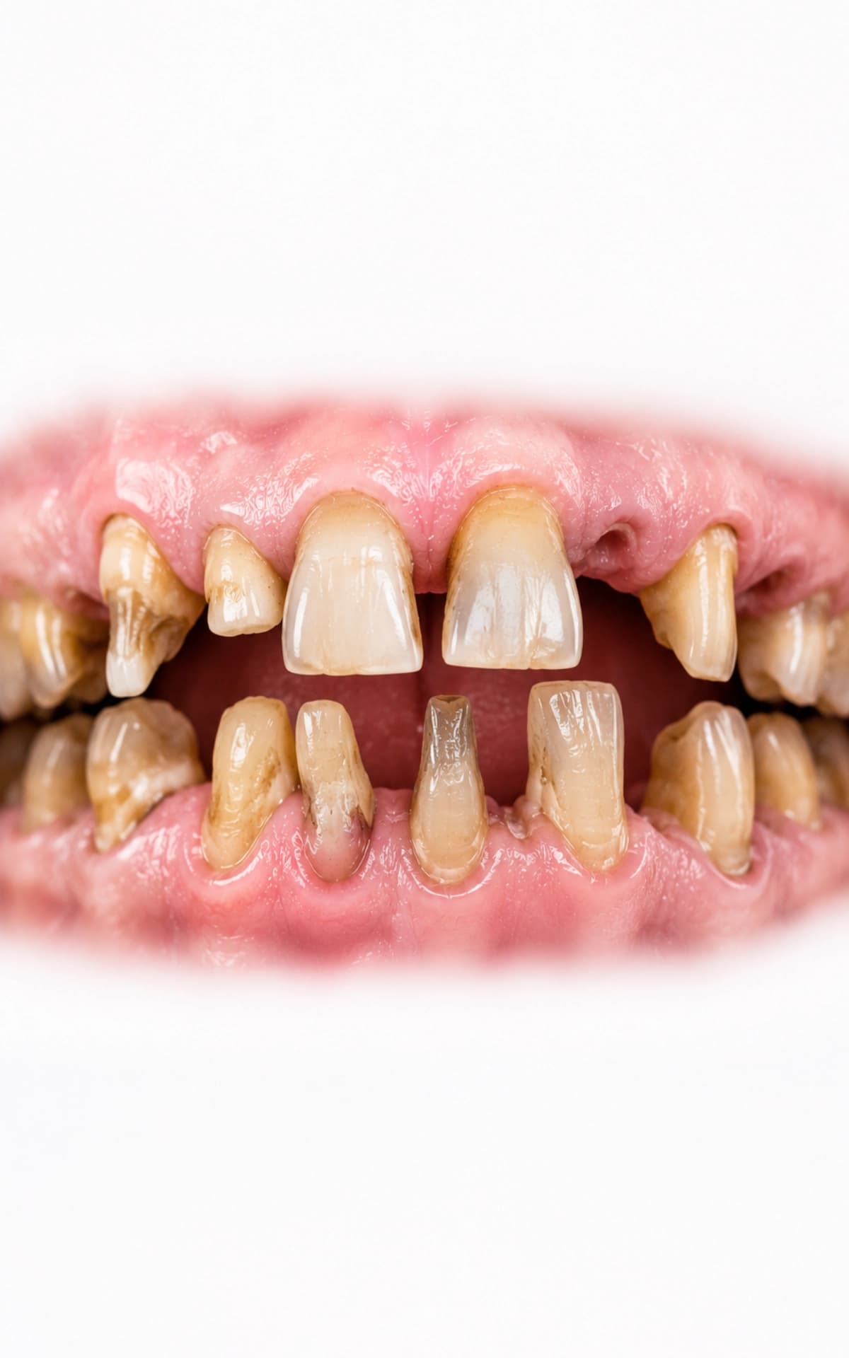 Before full mouth rehabilitation treatment